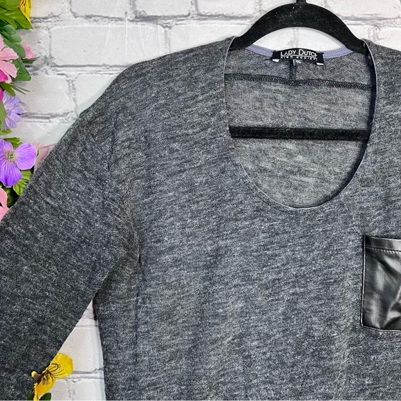 .🌼3/$30🌼Lady Dutch High Society Scoop Neck Long Sleeve Pocket Top Size Small - Picture 6 of 16
